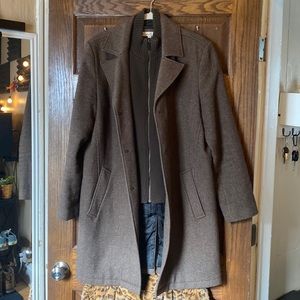 kenneth cole wool blend overcoat